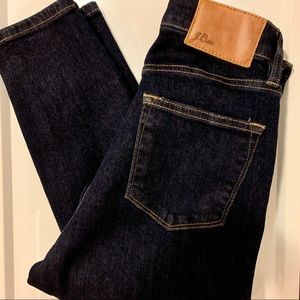 Jcrew lookout high rise skinny dark denim jeans